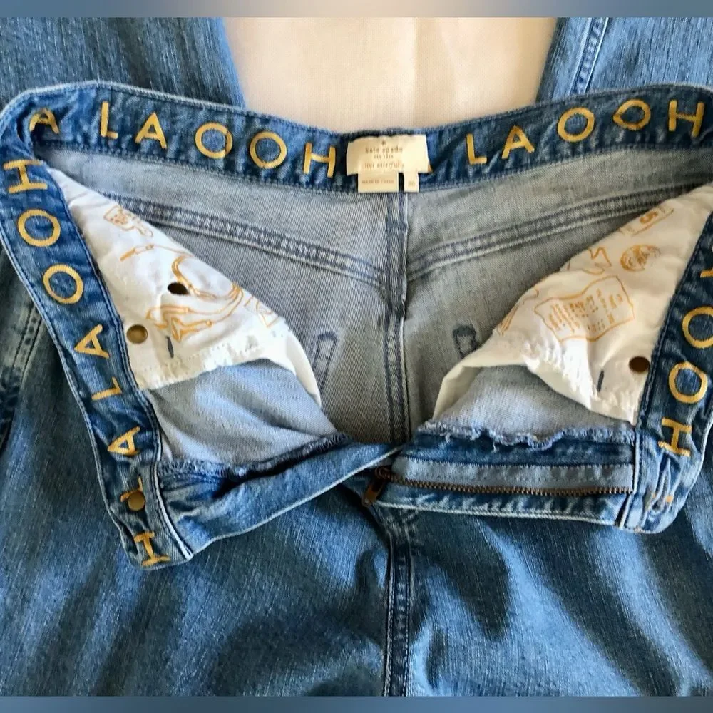 KATE SPADE Jeans Wide Leg Denim Cropped Jeans Size 30